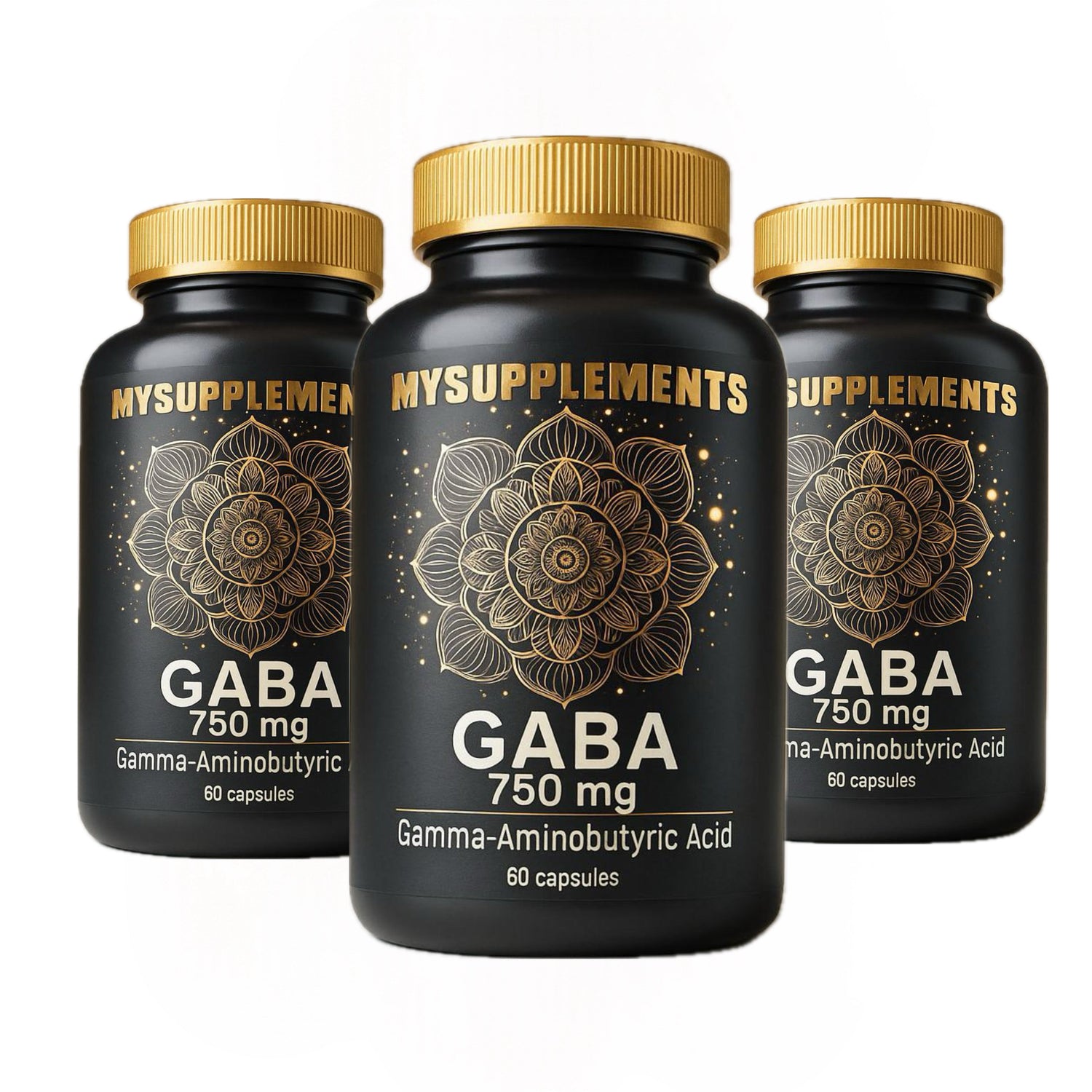 MySupplements® GABA Gélules – Complexe d’acide gamma-aminobutyrique, végan