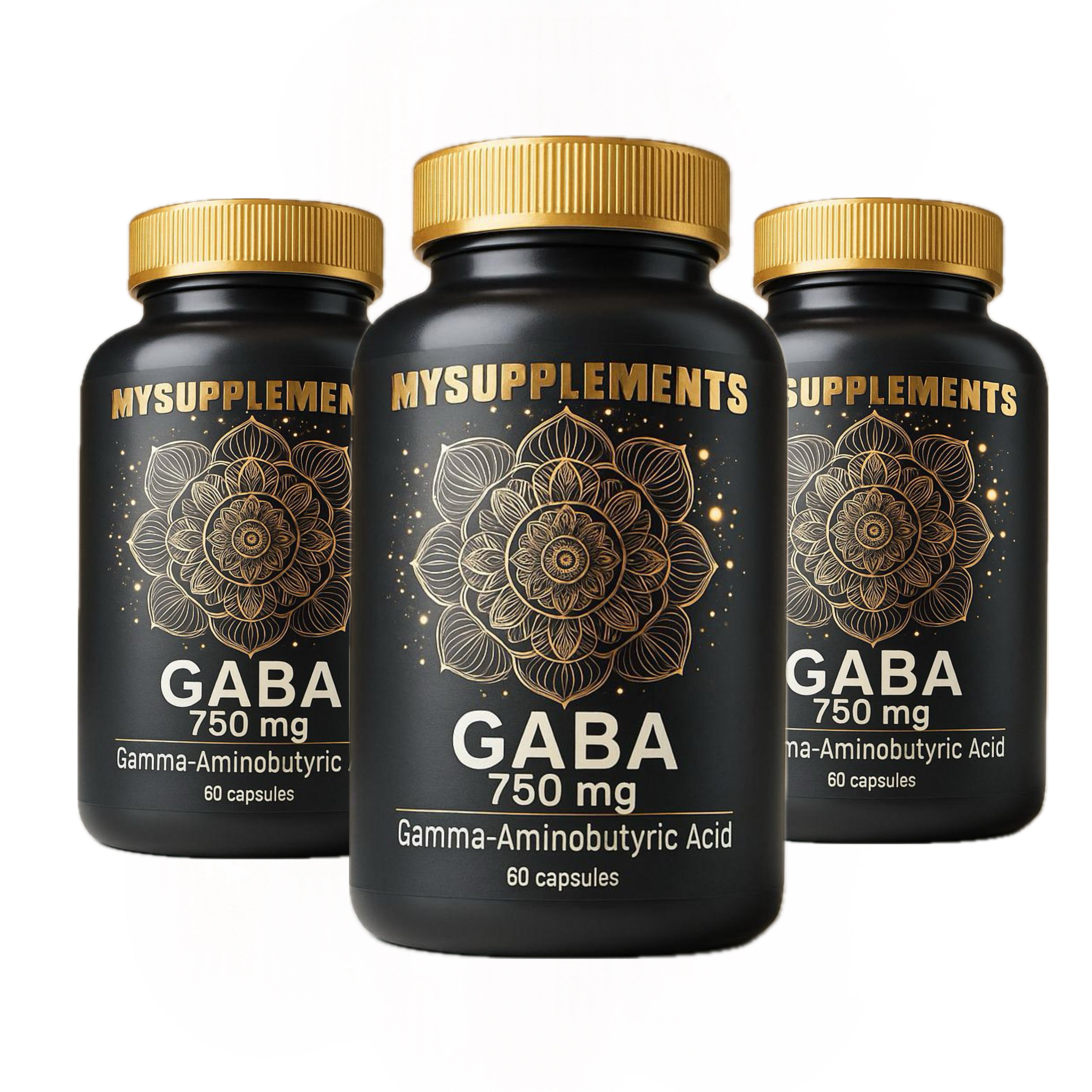 MySupplements® GABA Gélules – Complexe d’acide gamma-aminobutyrique, végan