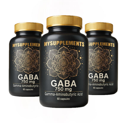MySupplements® GABA Gélules – Complexe d’acide gamma-aminobutyrique, végan