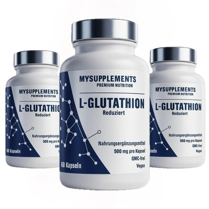 MySupplements® L-Glutathion – 500 mg réduit (végan)