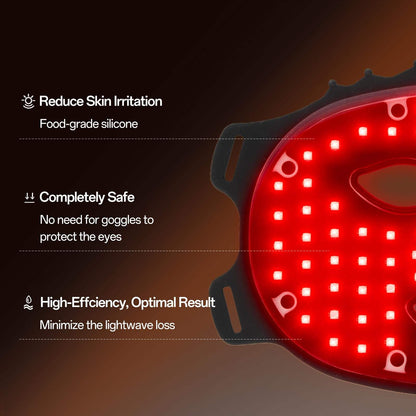 MySupplements® Masque Premium de Thérapie Lumineuse LED – Silicone, 7 Couleurs, Anti‑Âge &amp; Raffermissement de la peau